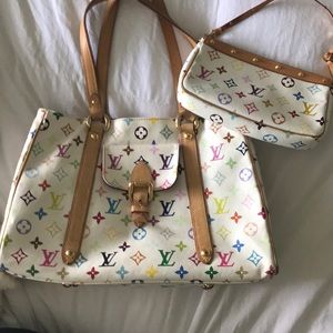 Louis Vuitton Rainbow Bag with Clutch